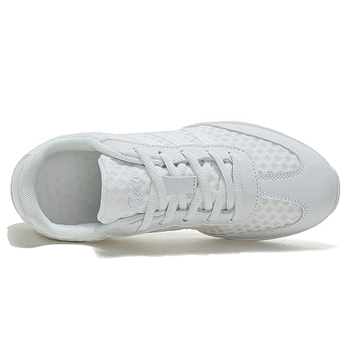 Kids White Cheer Shoes for Girls & Youth Girls Cheerleading - Size 3 Little Kid, TWDKCHER