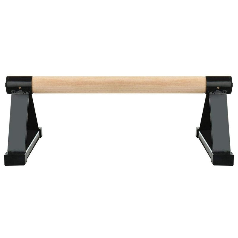 Push Up Bar, 1 Pair Wooden Push-Ups Bars Press-Up Support Stand Gym Exercise Equipment with Non-Slip Sturdy Structure Pushup Double Rod for Calisthenics, Fitness and Handstand for Women Men (Black)