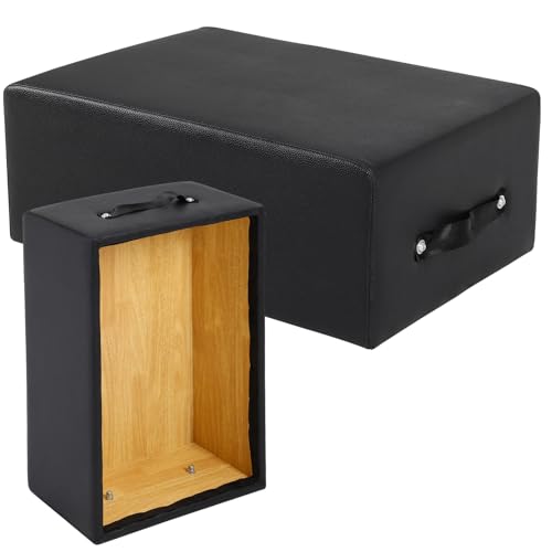 Portable Pilates Reformer Sitting Box - Non-Slip Black