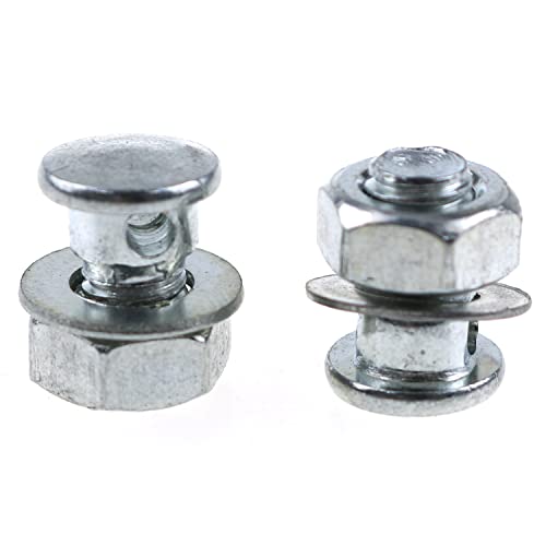 Bicycle Brake Cable Anchor Bolt Set - 4PCS Locking Screws with Nuts & Washers