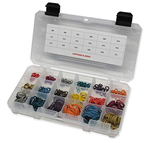 Large Color Coded O-Ring Kit for Paintball - 360 Pieces, 18 Sizes