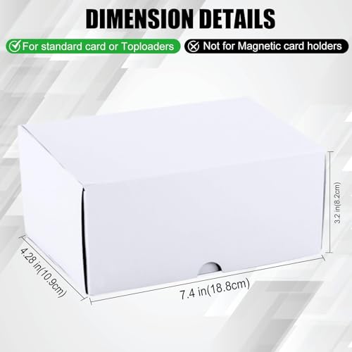 Toploader Trading Card Storage Box - 300 Count, 3 Pack - White