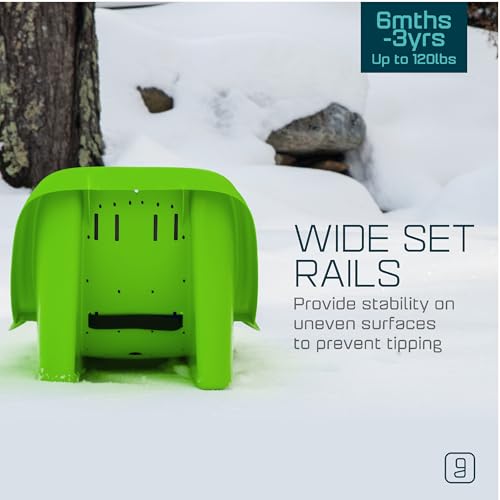 Toddler Sled with 3-Point Harness - Mystic Green, 55 lbs Capacity