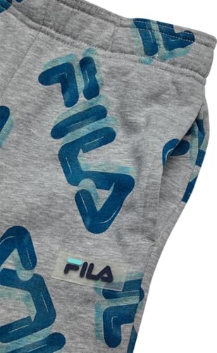 Boys Fleece Athletic Joggers - Lightweight Performance Pants - Light Grey Heather