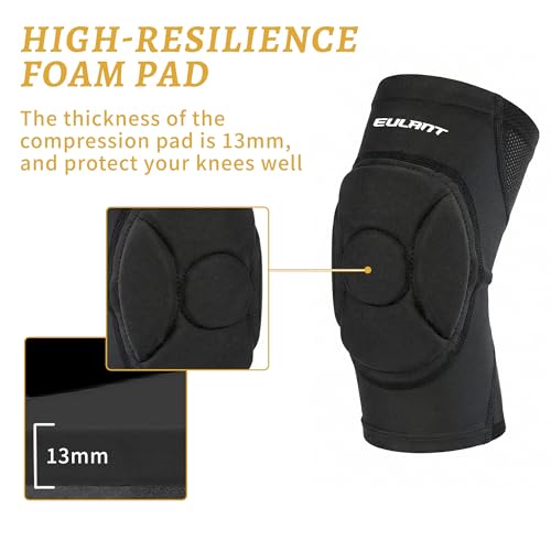 EULANT Kids Knee Pads Small Size 9.45-10.63" Lightweight Compression Sports Gear