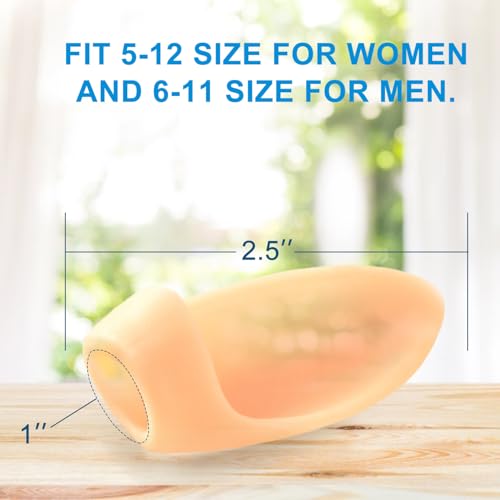 Promifun Beige Gel Bunion Protector Shields 10 Pack for Big Toe Relief