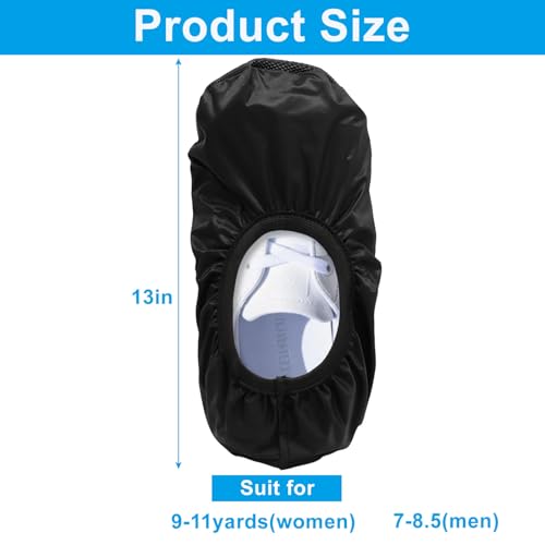 Bowling Shoe Covers - Medium Non-Slip PVC & Polyester Protectors