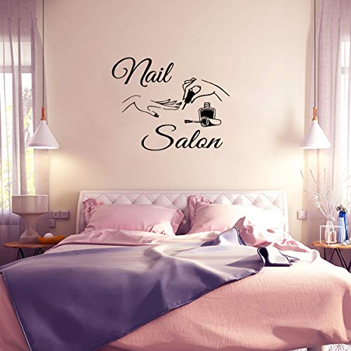 Nail Salon Wall Sticker Removeable Quote Vinyl Wall Art Decals