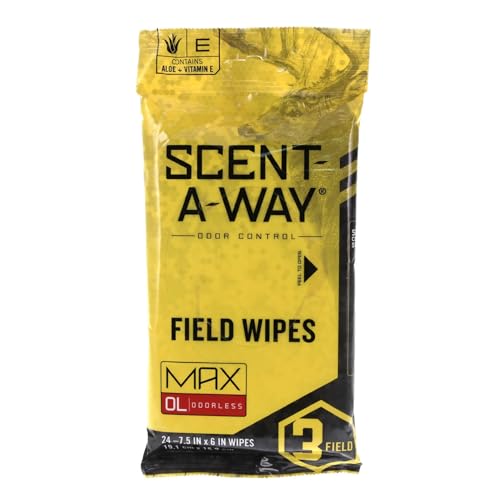 Odorless Field Wipes for Hunters - Alcohol-Free Scent Control, 24 Pack