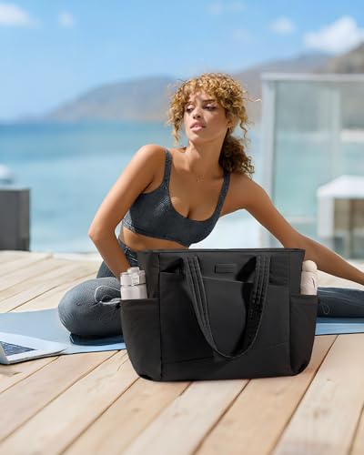 LOVEVOOK Travel Tote Bag for Women - Fits 15.6-Inch Laptop, Stylish & Durable