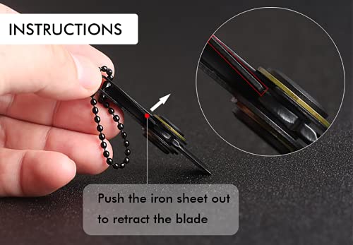 Mini Zipper Knife Set - Outdoor Survival EDC Gear with Keychain Attachment