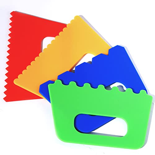 Plastic Scrapers, Scraper Sculpture Tool Pottery Tools Paint Scrapers Tools, Pack of 4