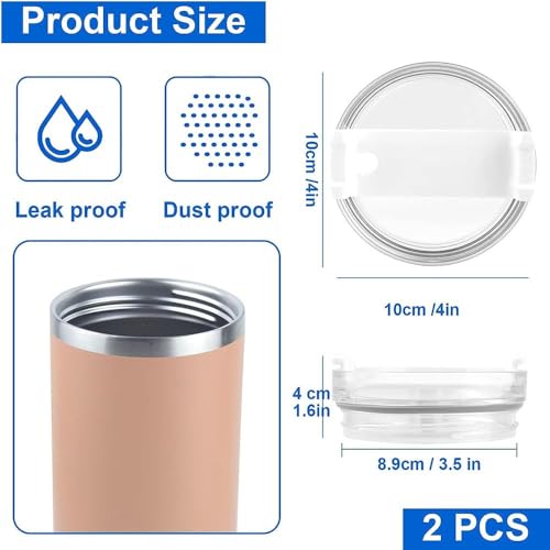Replacement Tumbler Lid for Stanley 40oz Cup - White, 2 Pack