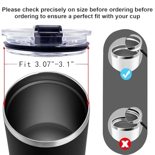 4 Pack 20 oz Tumbler Lids for YETI and More Tumblers,Cup,Travel
