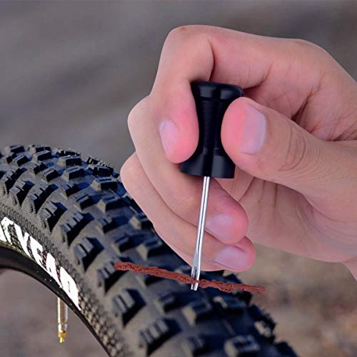 Tubeless Bike Tire Repair Kit - Includes Storage Canister & 5 Plugs