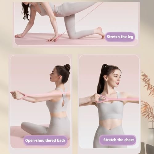 Figure 8 Resistance Bands with Handles - 3 Color Pack for Fitness