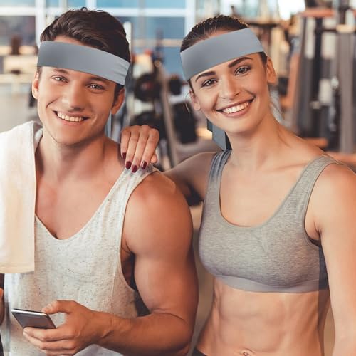 Adjustable Sports Head Tie Sweatband - 3 Pack - Gray Ninja Headband
