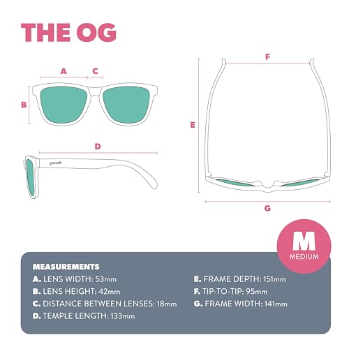 Polarized Sunglasses for Men & Women - UV400, No Slip, Medium Fit