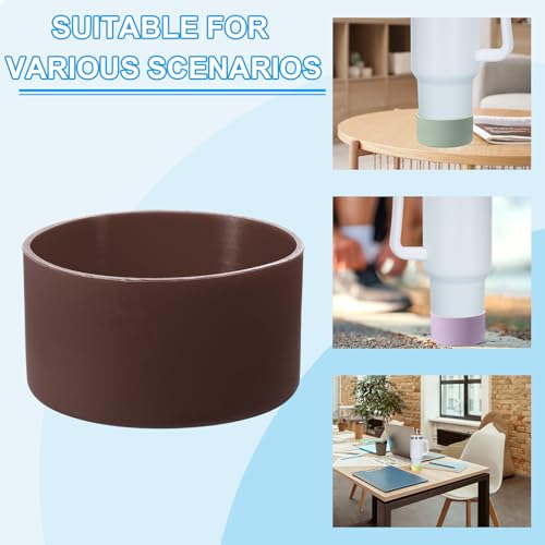 Silicone Boot Sleeve Protector - Anti-Slip for Water Bottles - Brown