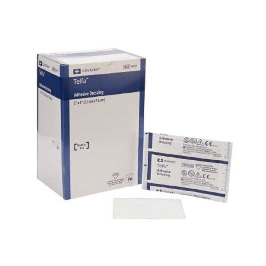 MCK60172000 - Adhesive Dressing Telfa 2 X 3 Inch 100% Cotton Rectangle Clear Sterile