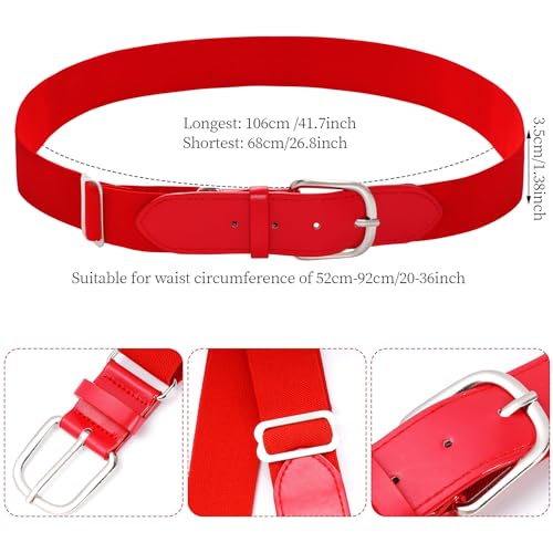 Youth Baseball Socks and Belt Combo Set - Red