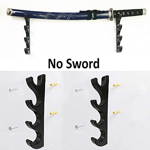 Wall-Mounted Sword Rack - Four-Layer Display Holder - 2 Pack