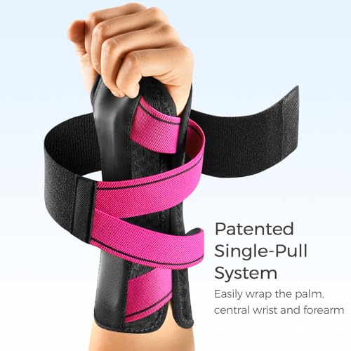 Carpal Tunnel Wrist Brace for Pain Relief - Adjustable Support, Right Hand, S/M
