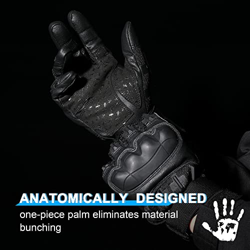 Tactical Gloves for Men & Women - Touchscreen, Black, Large