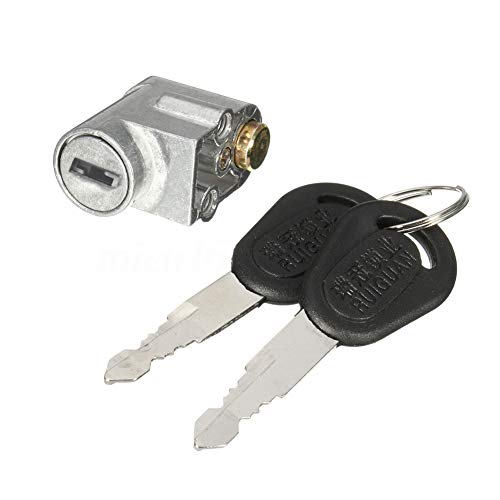 Electric Bike Battery Lock - Portable Anti-Theft Key Lock - Silver