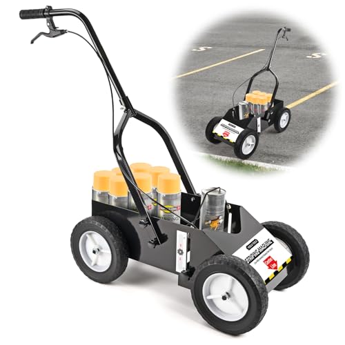 Heavy Duty Line Marking Machine for Inverted Spray Paint - 9.8"x 13"x 28.3"