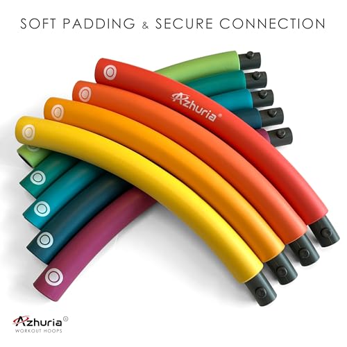 Weighted Hula Hoop for Adults - 3.2lb, 43in Diameter, Multicolor