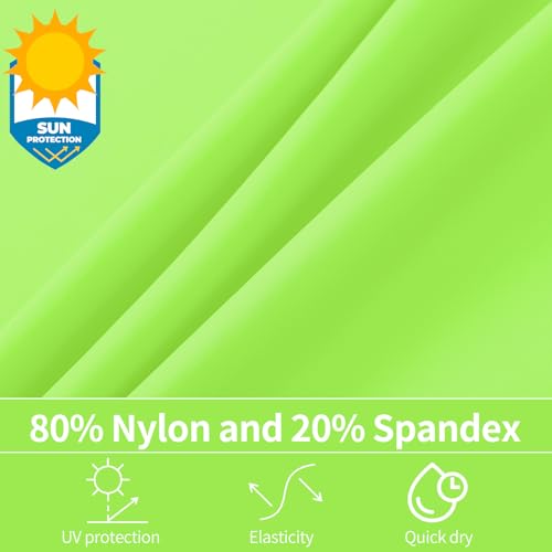 Boys Neon UV Protection Swim Shirt - 7-8 Years / Green