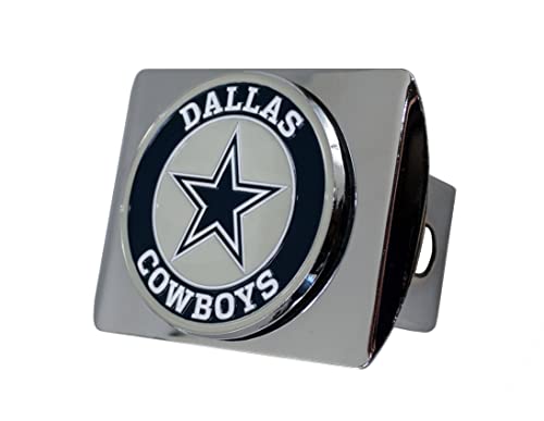 Dallas Cowboys NFL Chrome Metal Hitch Cover - 3D Team Logo