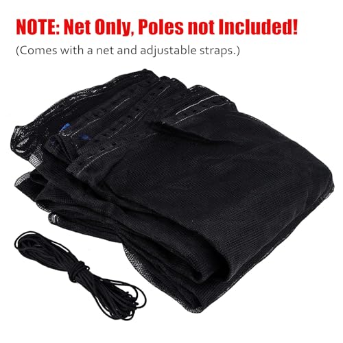 Cliselda 13FT Round Trampoline Safety Net Replacement for 6 Poles - Net Only