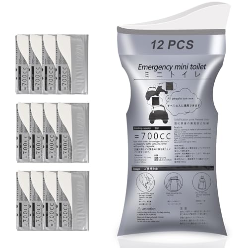 700ml Disposable Urine Bags - Unisex Portable Emergency Solution