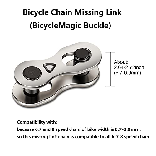 Bicycle Missing Chain Links - 10 Pairs for 6-8 Speed Chains