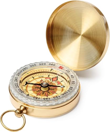 Metal Outdoor Compass for Hiking, Camping & Navigation
