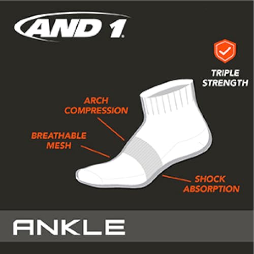 Boys Quarter Athletic Socks 8 Pack - Cushioning, Moisture Wicking, Grey/Black, Small-Medium