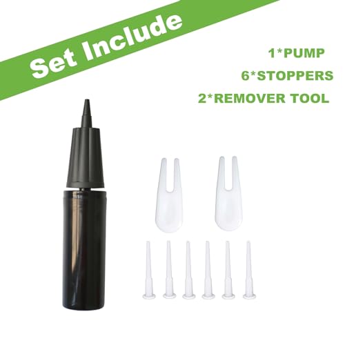 Two-Way Hand Pump Inflator - 9 Inch Portable Pump for Exercise Balls & Inflatables