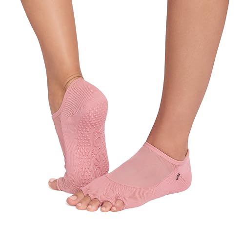 Toesox Luna Grip Socks Half-Toe for Pilates, Yoga & Dance – Non-Slip Barre Socks