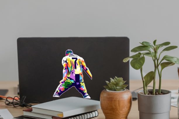Soccer Player Sticker - Ronaldo 7 Celebration Vinyl Decal - 5"