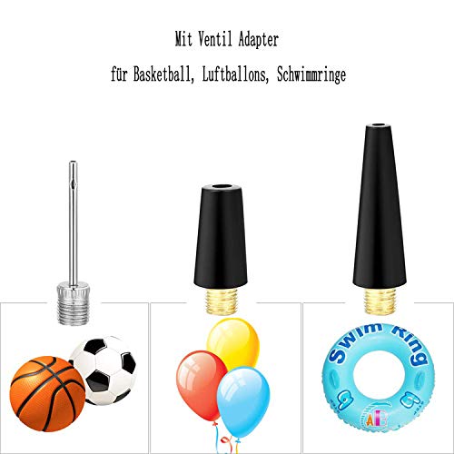 10-Piece Bicycle Valve Adapter and Ball Pump Needle Inflation Set