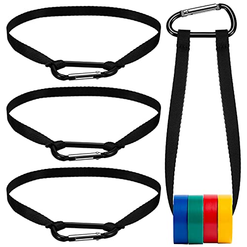 Shappy 3 Packs Electrical Tape Holder Chain Strap Thong Waist Tape Holder Lanyard with Metal Clips for Gaffers Tool Belts Photography Stage Carrying Tool