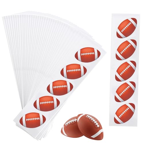 Football Vinyl Stickers for Party Decorations - 180 Pcs