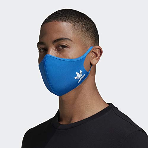 Reusable Face Covers 3-Pack - Soft & Washable, Bluebird, M/L