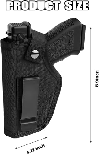 IWB/OWB Pistol Holster for Men & Women - Classic Black