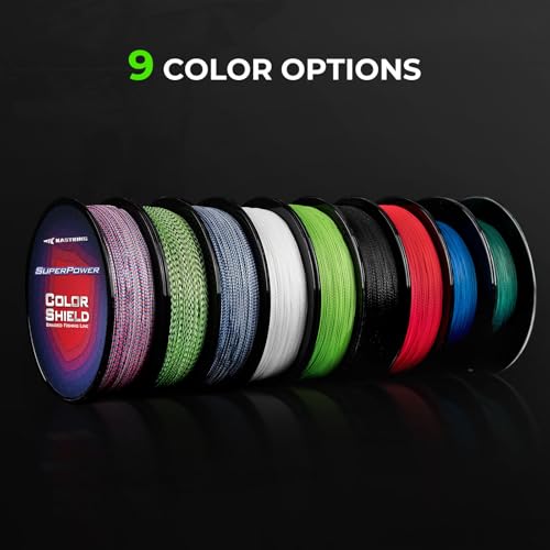 KastKing SuperPower ColorShield Braided Fishing Line Red 30lb 300yds