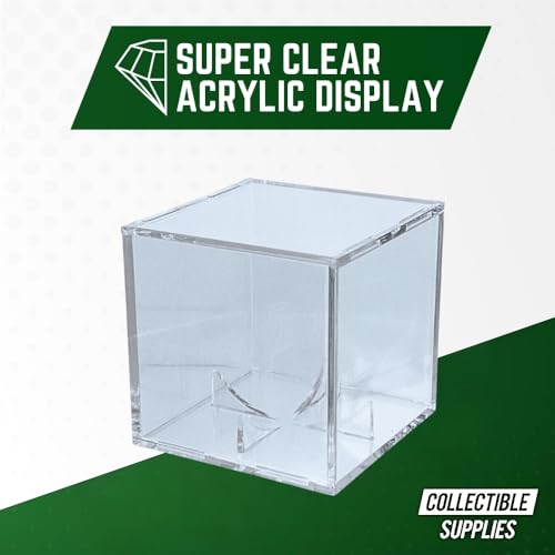 Acrylic Baseball Display Case - Clear Cube Storage for 1 Cube