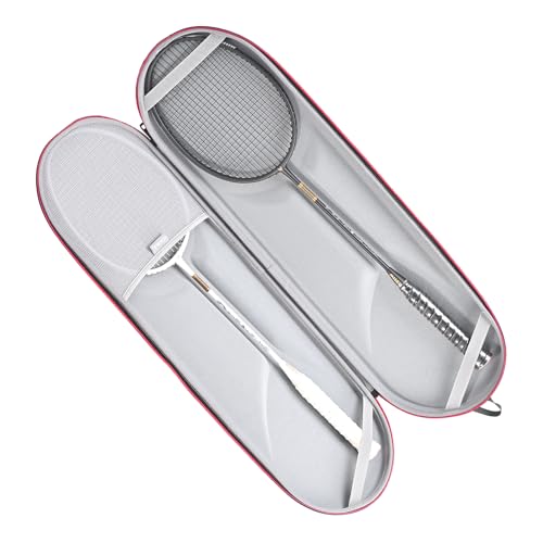 RLSOCO 2-Racket Badminton Case with Shoulder Strap – EVA Foam Case for Rackets & Balls