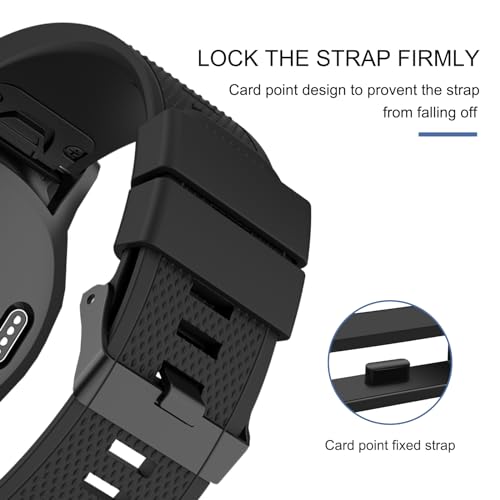 22MM Silicone Replacement Fastener Rings for Garmin Fenix